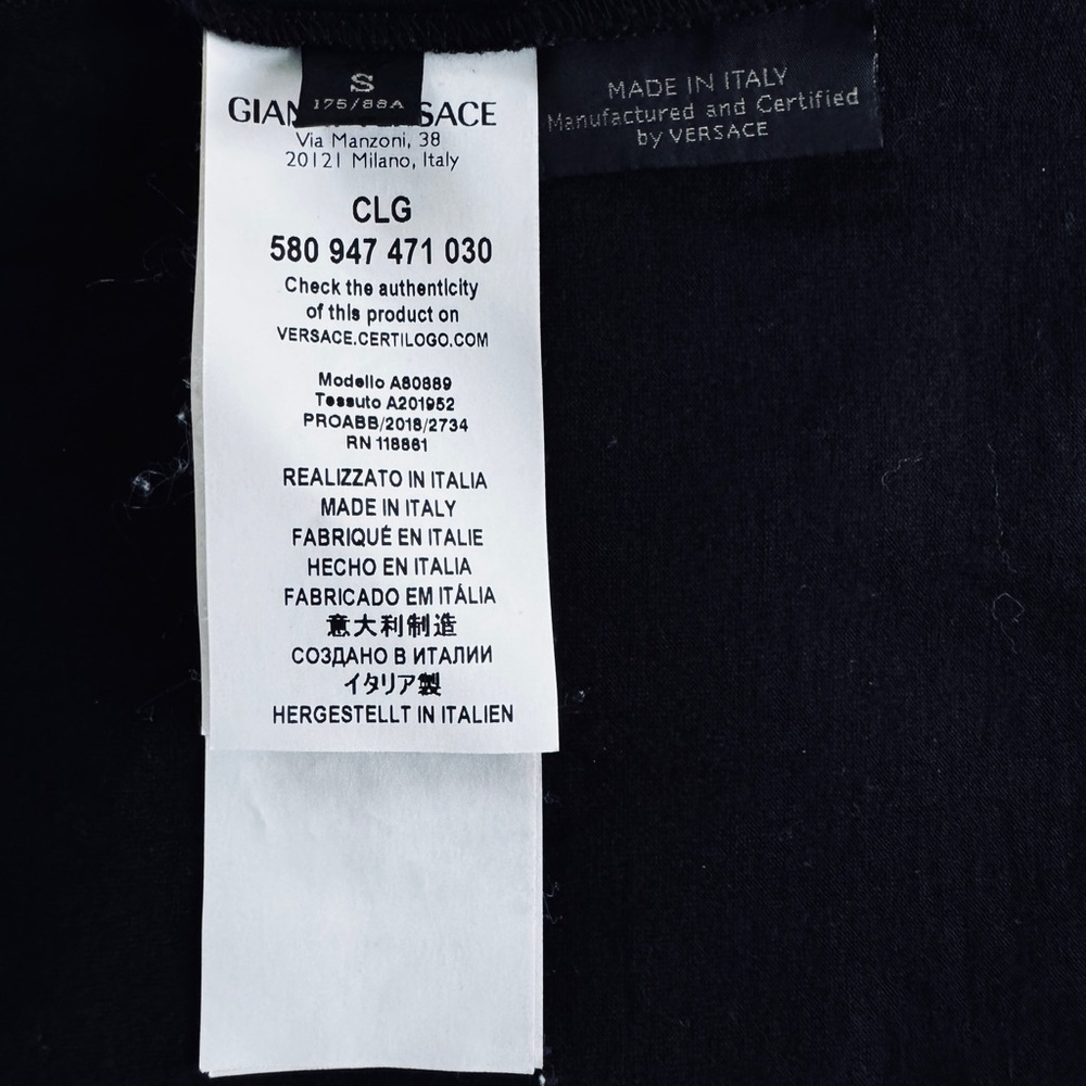 Versace Medusa Studded T-Shirt | Made in Italy | Authentic Designer Tee - Picture 3 of 5